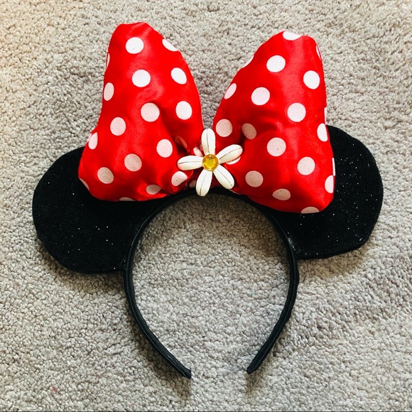 Disney Accessories - Disney Minnie Mouse Sparkle Flower Ears